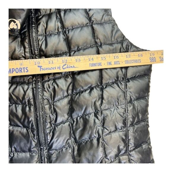 Obermeyer Women's Zip Up Quilted Hooded Vest Down Puffer Jacket Black Size Small - Picture 6 of 12